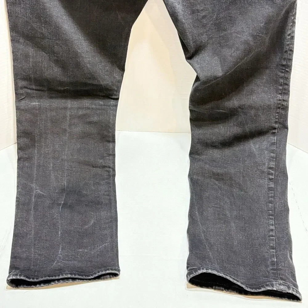 True Religion Jeans Mens 38x32 Black Geno Dark Relaxed Slim Stretch Dark Wash